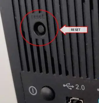 asus router reset button