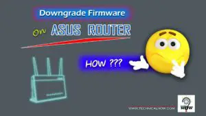 asus downgrade firmware